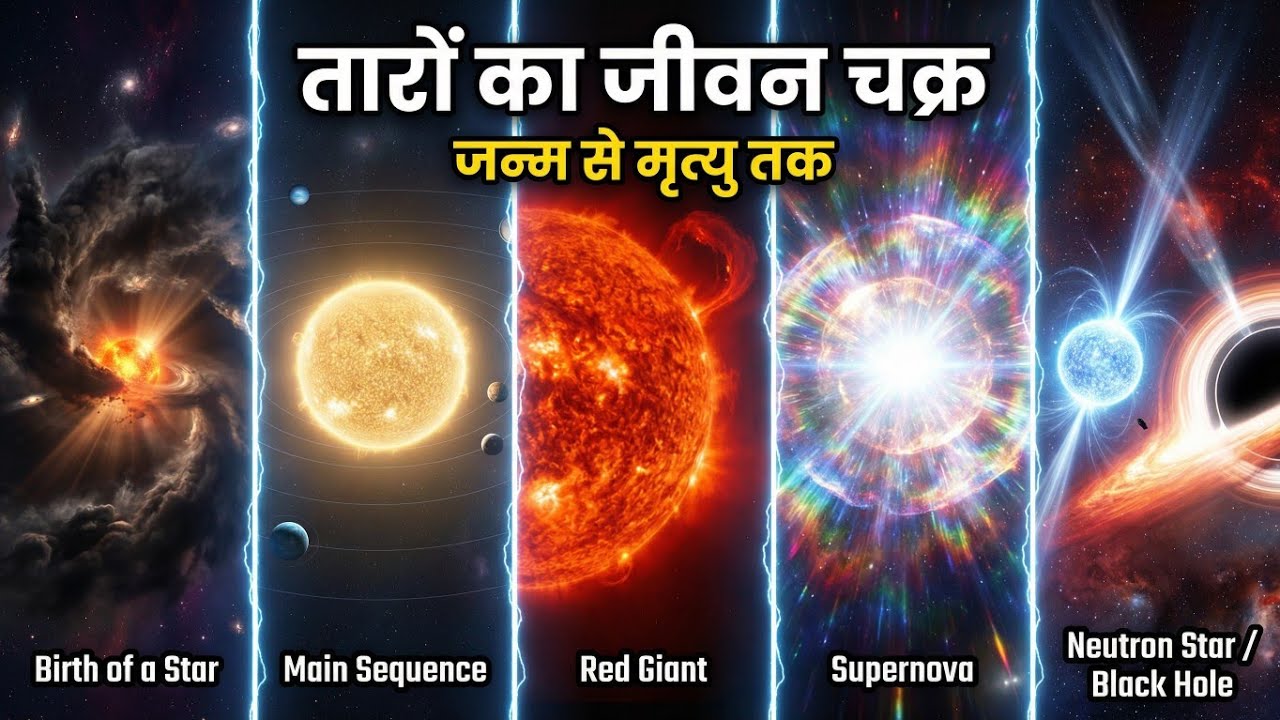 तारों का जन्म से अंत तक का सफ़र: एक ब्रह्मांडीय गाथा | Stellar Evolution Explained, Mind lab india 