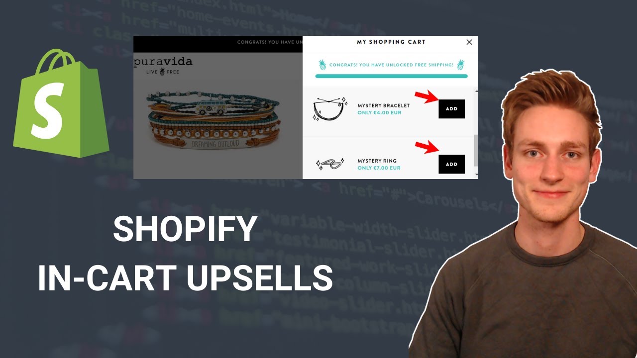 Предложение дополнительных продаж Shopify в корзине без приложения — корзина с использованием Ajax