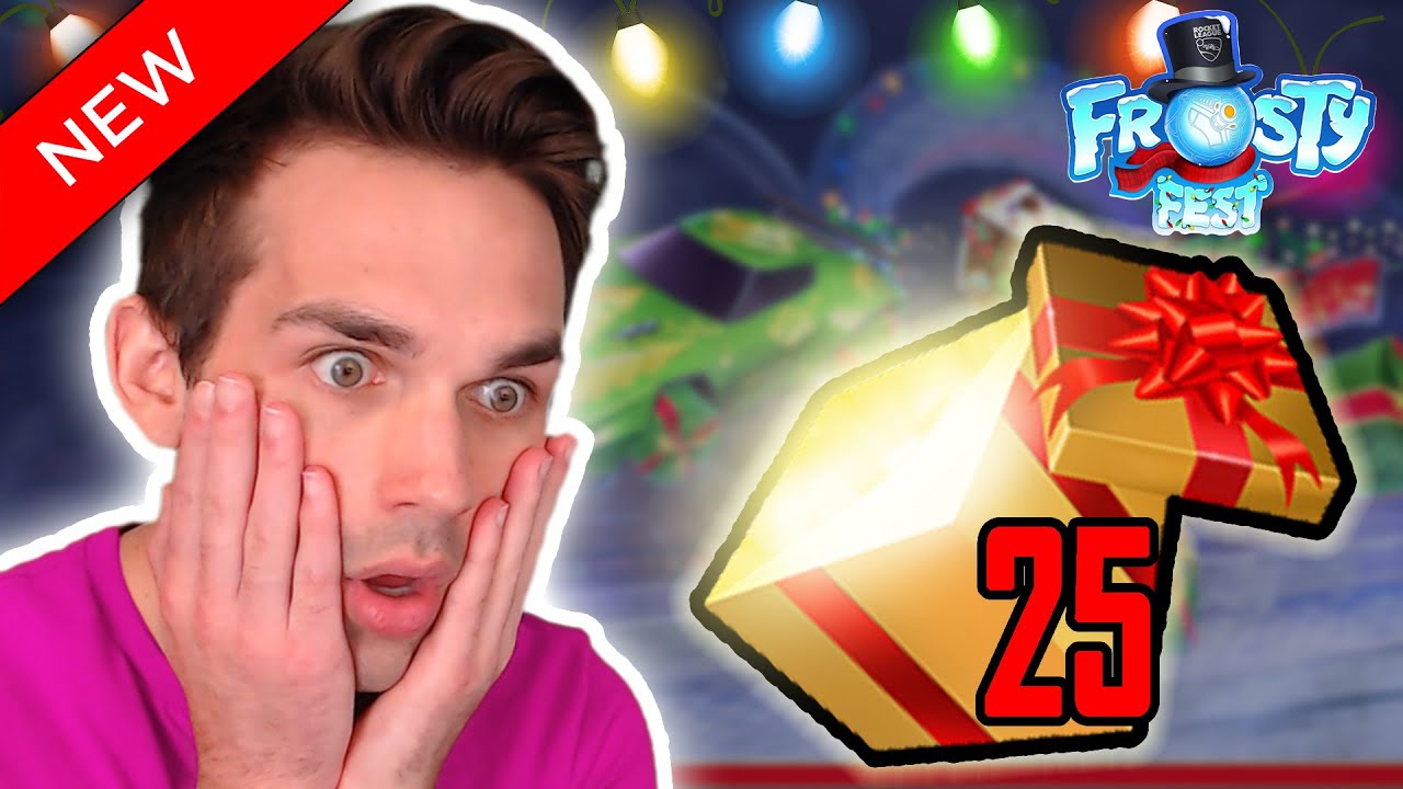 OPENING *NEW* 2019 GOLDEN GIFTS IN ROCKET LEAGUE (Frosty Fest Christmas Update)