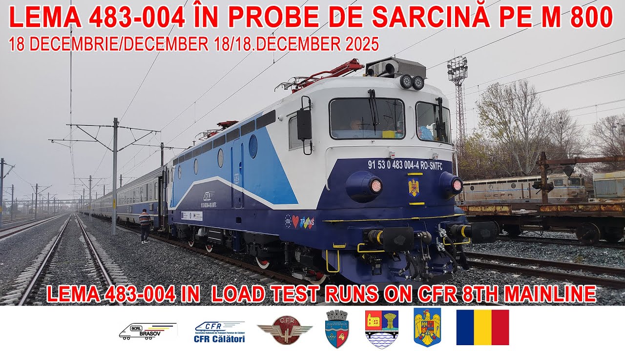 LEMA 483-004 în probe pe M 800/LEMA 483-004 in test runs[18 decembrie/December 18th 2025]