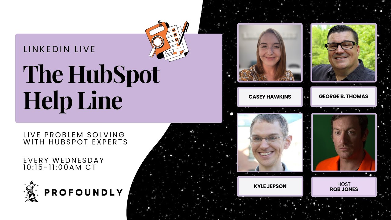 The HubSpot Help Line - Live Problem Solving with HubSpot Experts