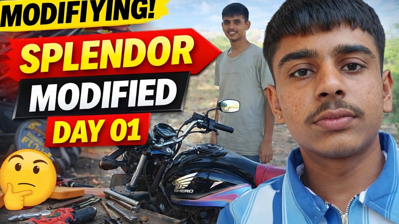 Hero Splendor Modification Series – Part 1 | Project Begins 🔥 UPLOAD part 02 after 500 views 