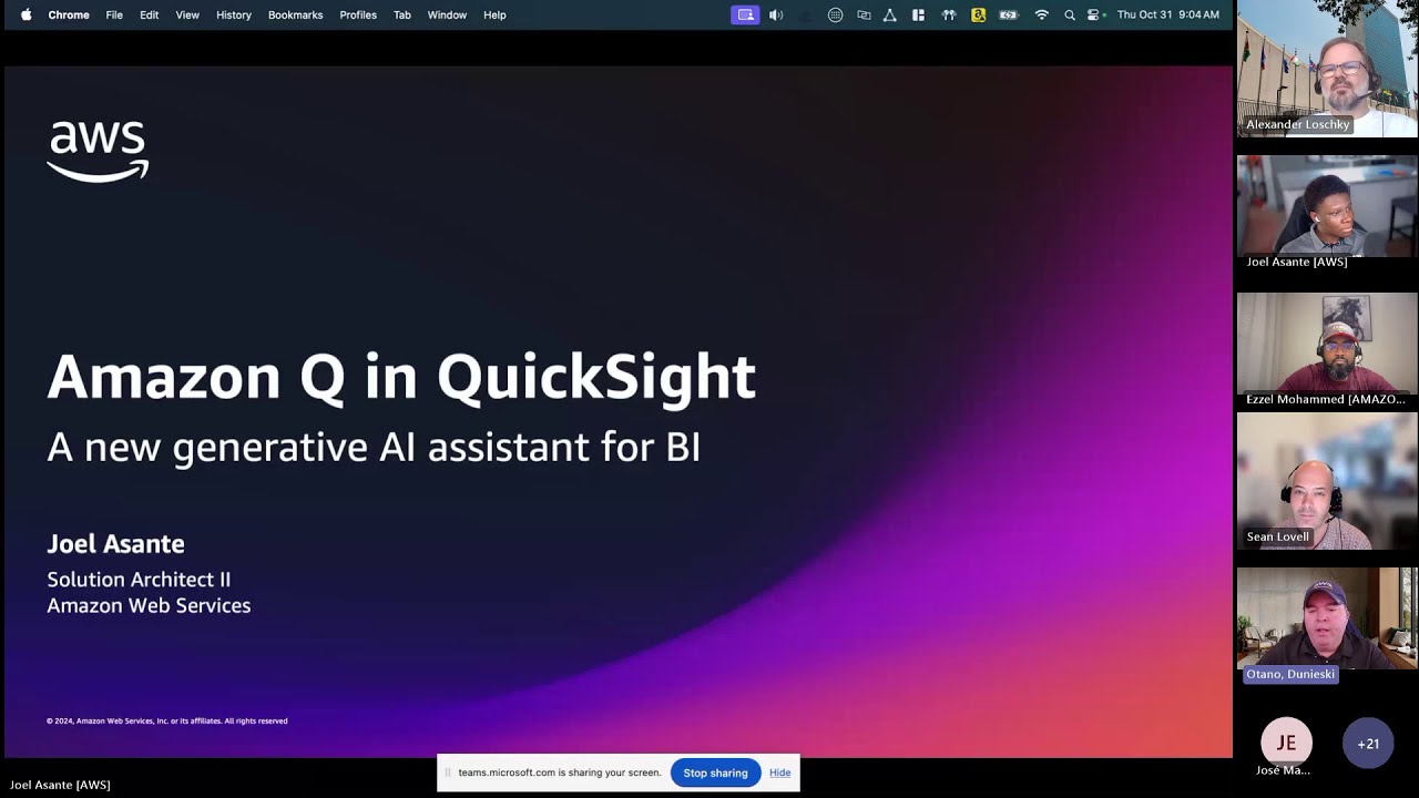 UN Datathon 2024 - AWS Office Hours - Amazon Q in Quicksight