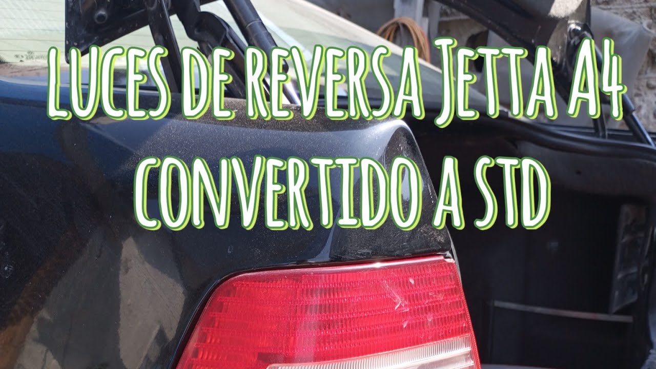 Como conectar el sensor de reversa a Jetta A4 convertido a Estándar .
