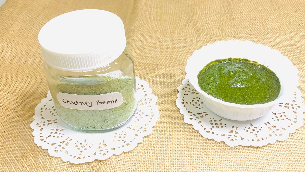 Green Chutney Premix Recipe | चटनी प्रीमिक्स | Now Prepare Chutney In Just 10 Seconds From Premix |