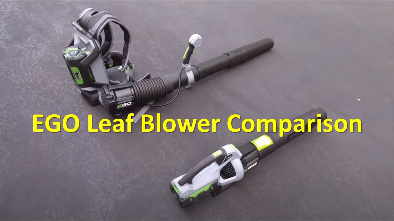 Electric Cordless Leaf Blowers (EGO), backpack or handheld ?