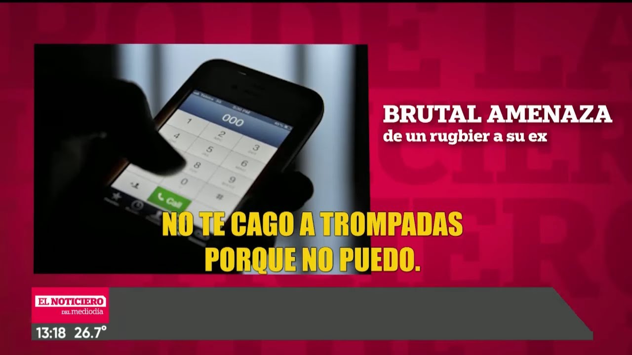 BRUTAL AMENAZA de un RUGBIER a su EX PAREJA - El Noti de la Gente