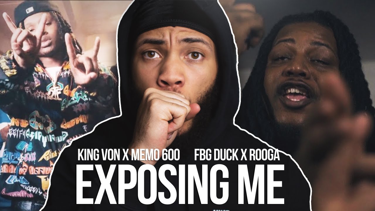 King Von x Memo 600 and FBG Duck x Rooga Exposing Me Remix (Official Music Video) REACTION!