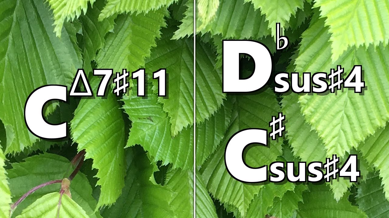 Cmaj7#11 to Dbsus #4 (C#sus #4) Backing Track