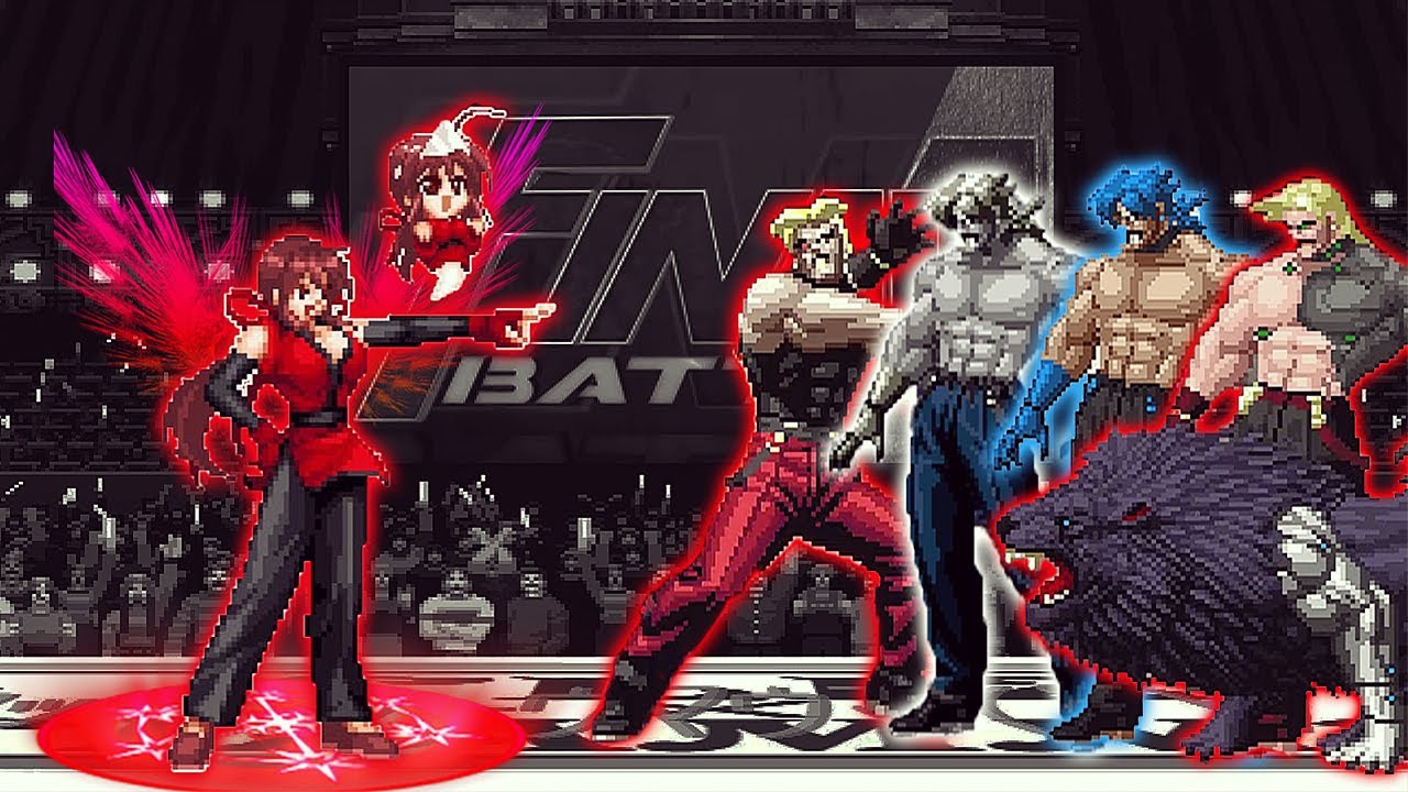 [KOF Mugen] Moe Kung Fu Girl Vs Cyborg Rugal Team