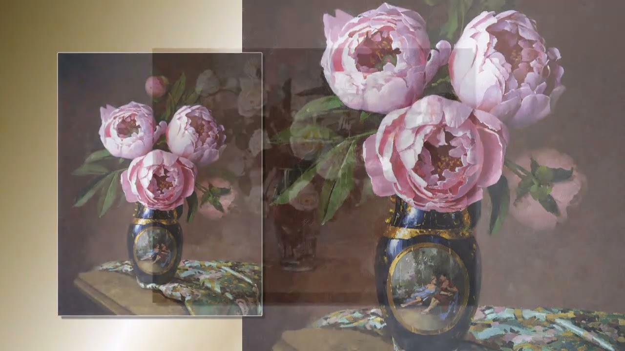 Artist Khamalyan Suren.  Floral still lifes