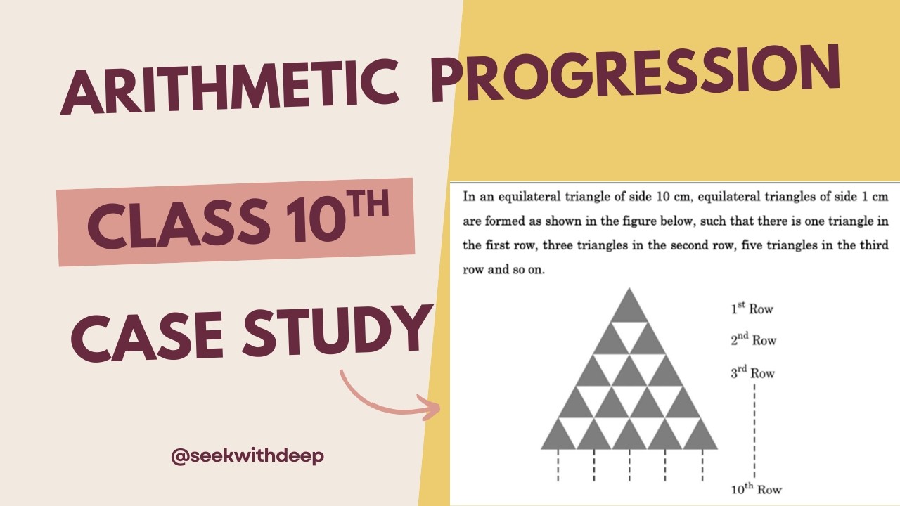 Most Important Case Study Class 10 Maths | Arithmetic Progression 🔥 | CBSE Board 2026
