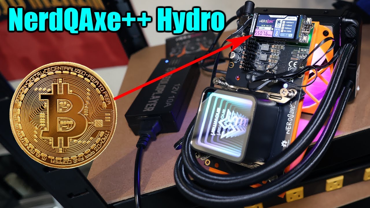 NerdQAXE++ Liquid Cooled Hydro!! - Best Bitcoin SOLO Miner Yet?