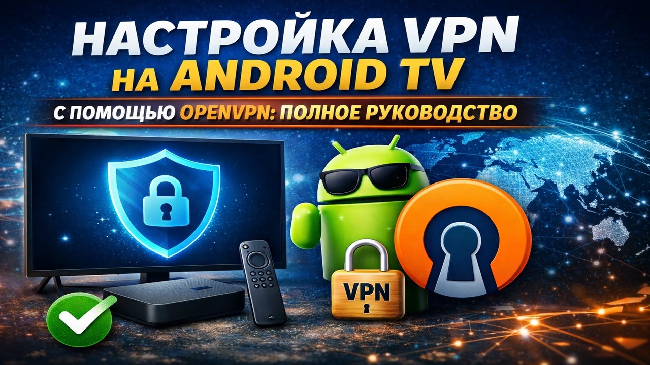 Как подключить OpenVPN на Android TV или ТВ-боксе?