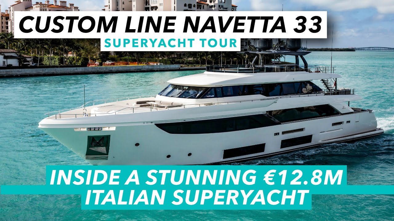 Custom Line Navetta 33 yacht tour | Inside a stunning €12.8m Italian superyacht | MBY