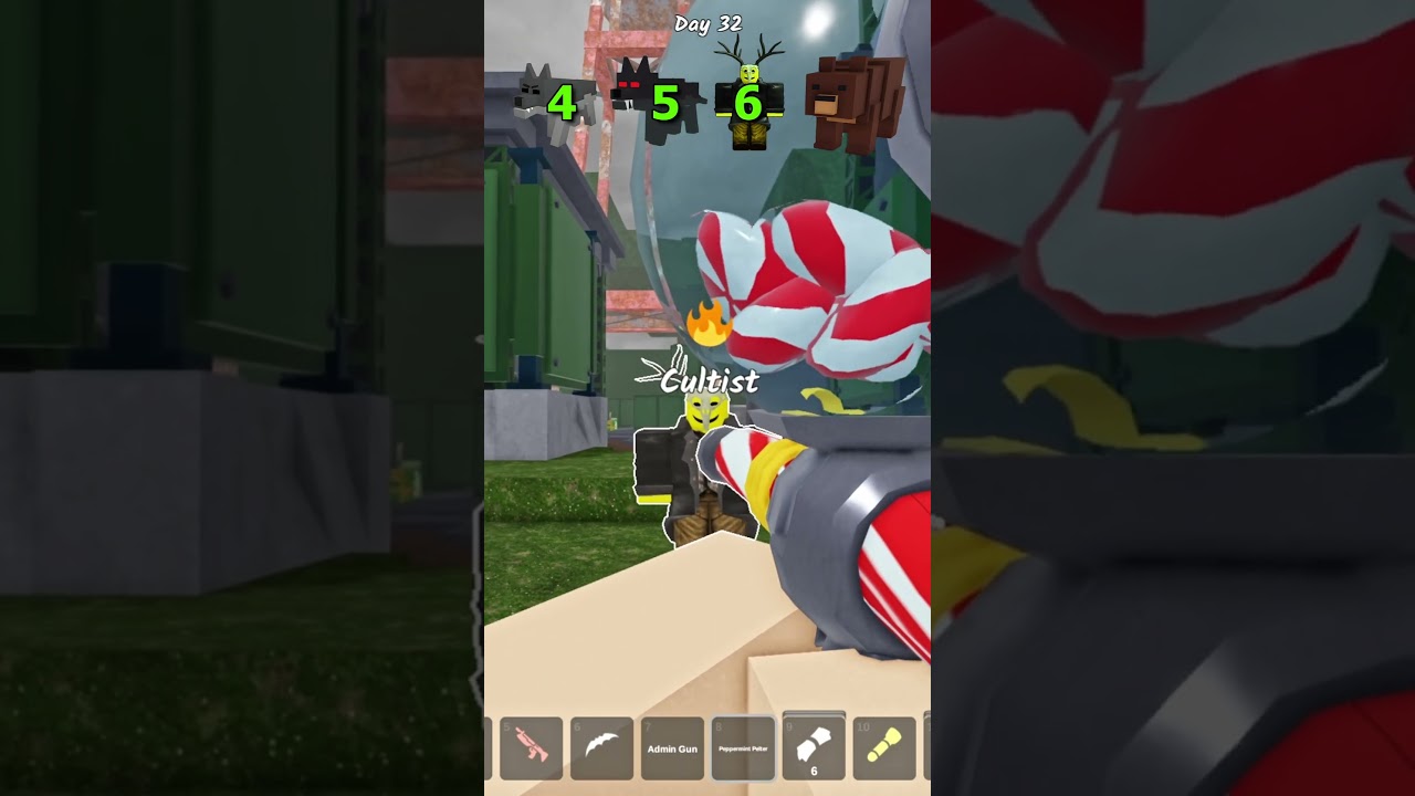 Peppermint Gun vs Enemies 🔫