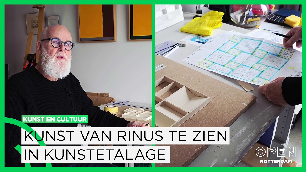 Kunst van Rinus te zien in Katendrechtse Kunstetalage: ‘Toch wel leuk’ | KUNST EN CULTUUR