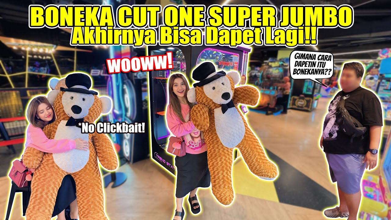DAPET BONEKA JUMBO DARI MESIN CUTTER DI TIMEZONE!! LANGSUNG KITA BAWA PULANG!!
