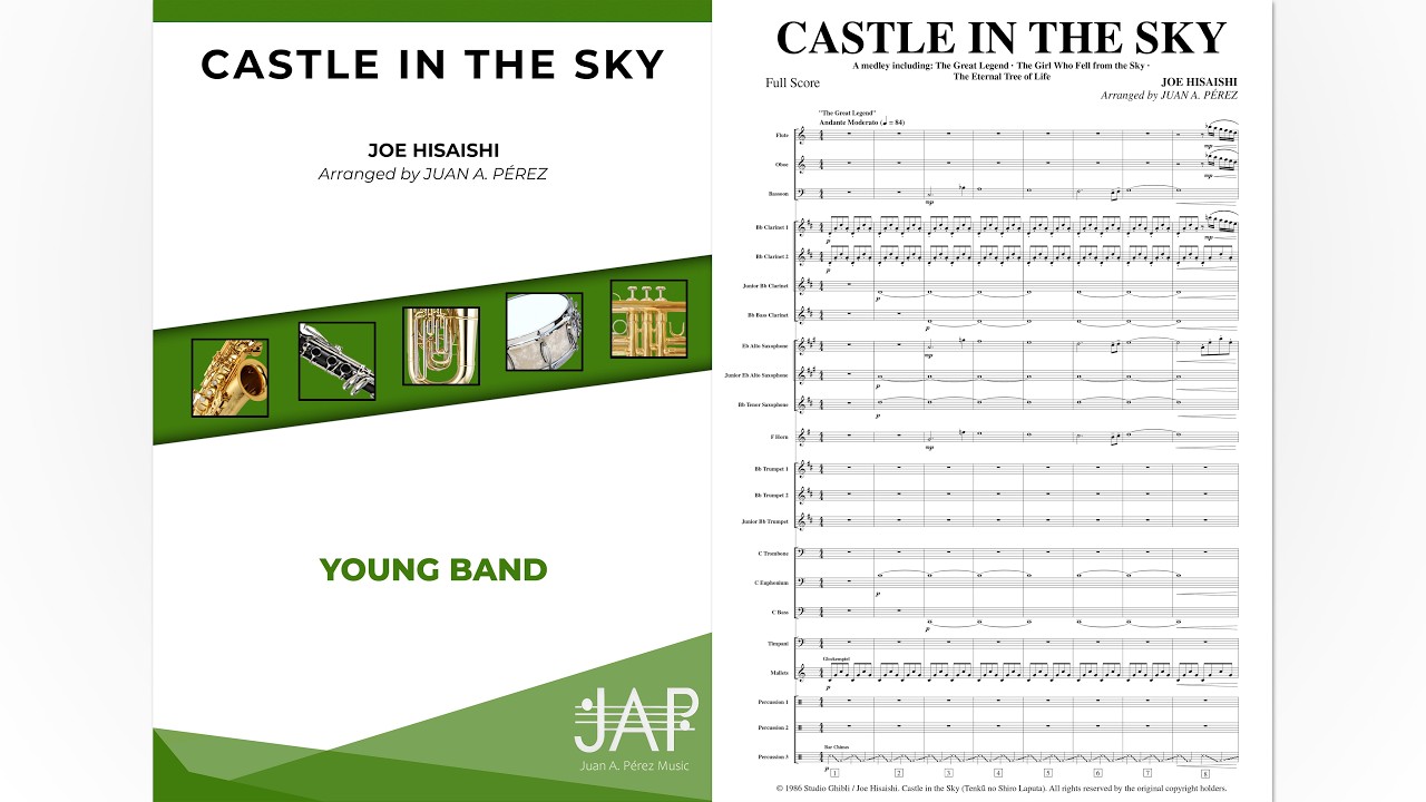 Castle in the Sky - Young Band (arr. Juan A. Pérez)