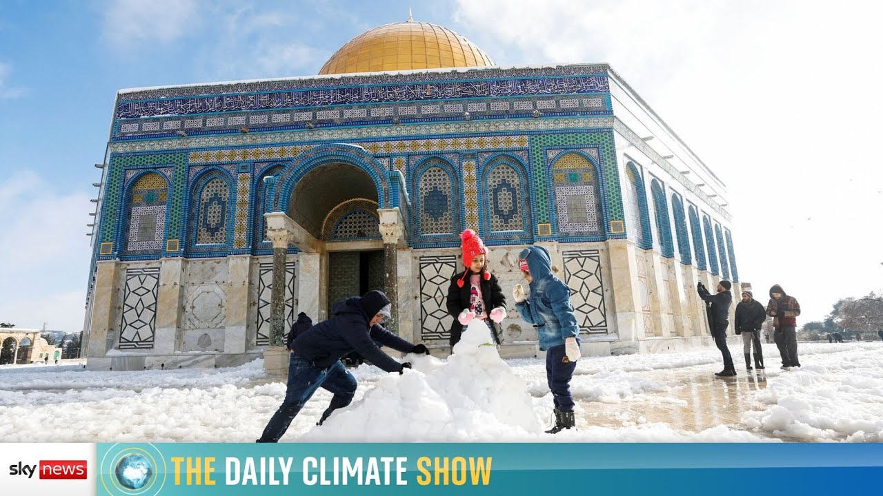 Rare winter storm hits Middle East
