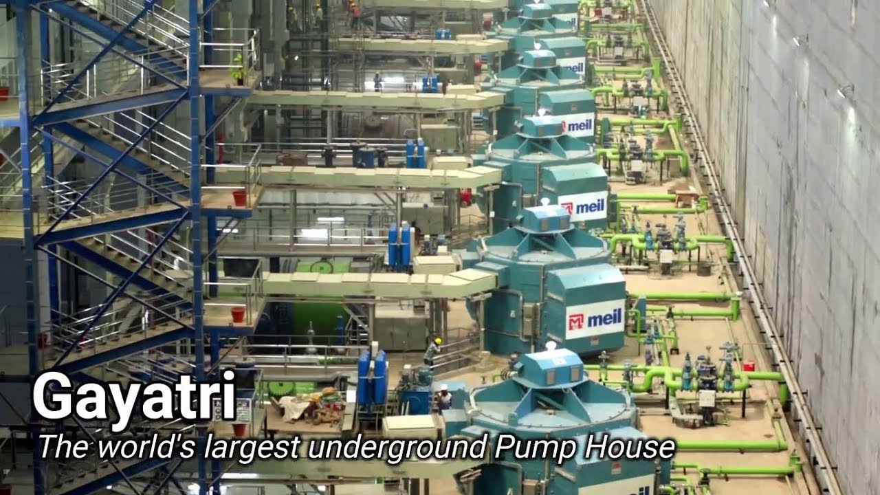 India has built world's biggest pump house to lift billions of ft^3 of water everyday