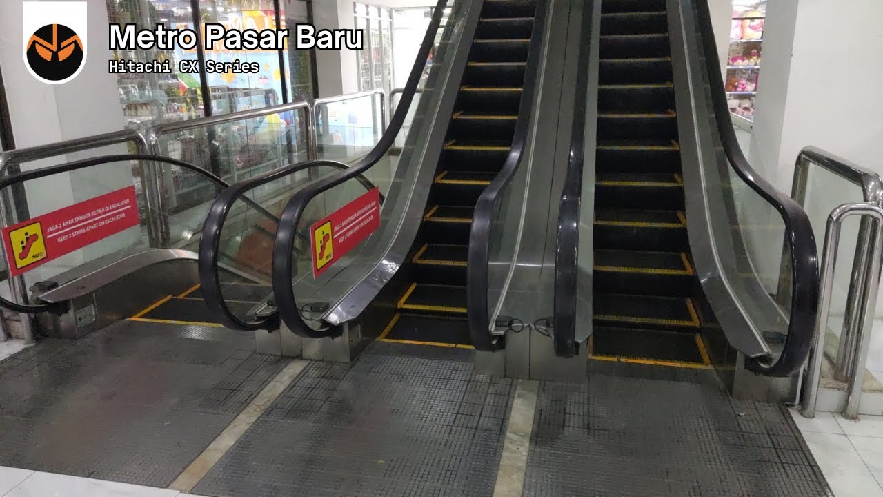 Jakarta: Hitachi Escalators - Metro Pasar Baru