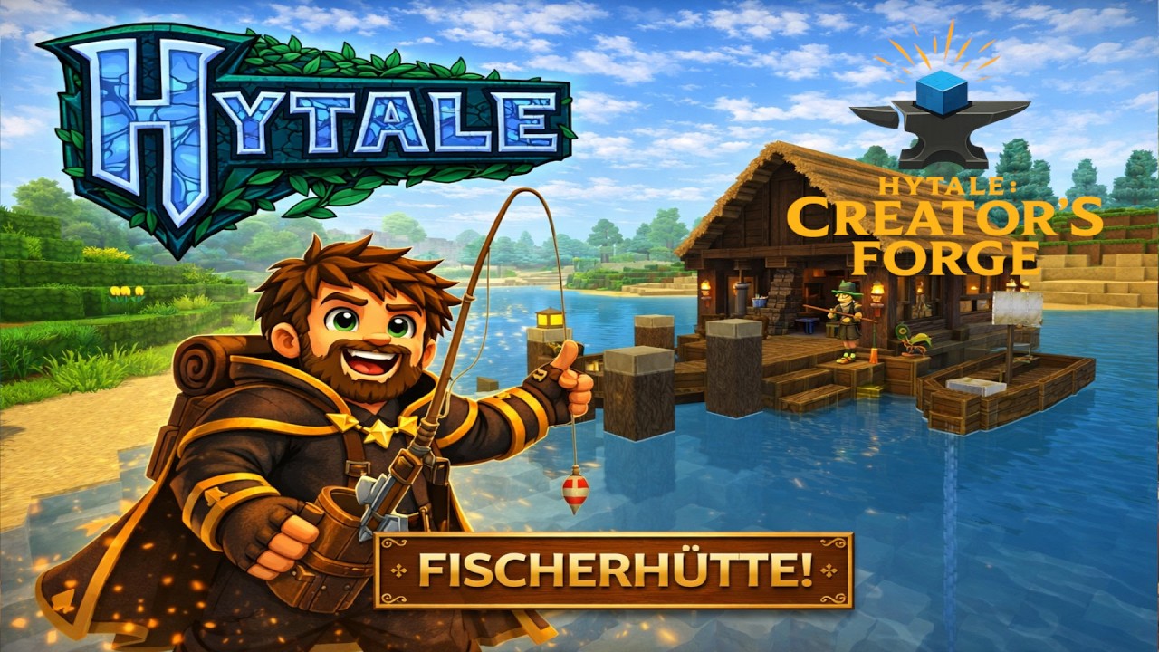 🏹 Hytale Creators Forge #009 🏹 - Fischerhütte bauen und Farmen gehen