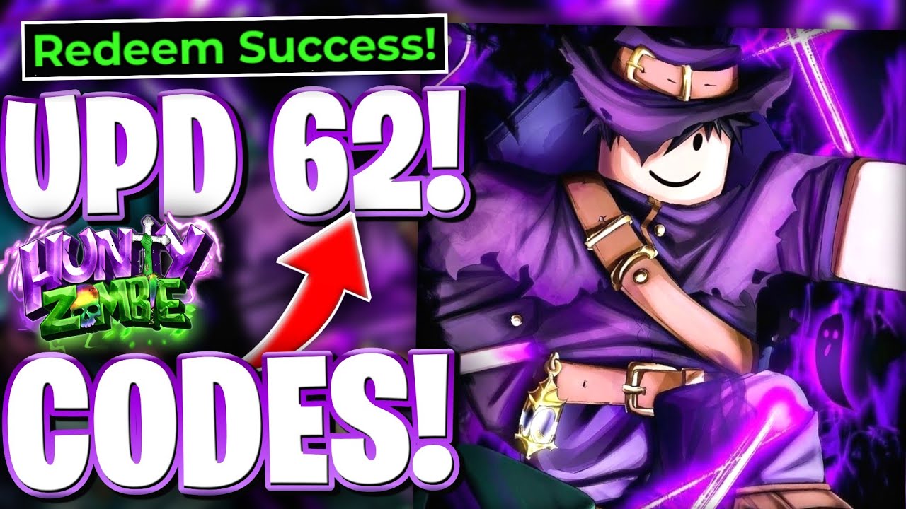 🌟ОБНОВЛЕНИЕ 62! ВСЕ НОВЫЕ КОДЫ ДЛЯ HUNTY ZOMBIE (HZ) В ОБНОВЛЕНИИ 62 | КОДЫ ROBLOX HUNTY ZOMBIE