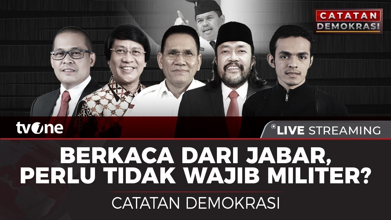 [LIVE] Berkaca dari Jabar, Perlu Tidak Wajib Militer? | Catatan Demokrasi tvOne