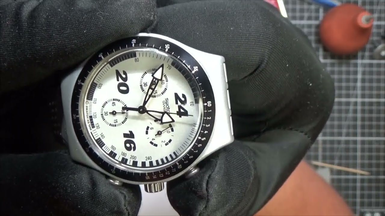 Часы из Неаполя Swatch Irony Aluminium и ремонт хронографа )))