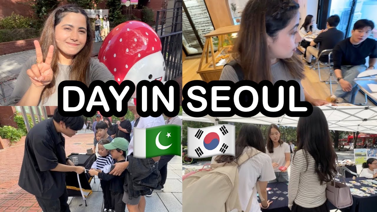 🇰🇷🇵🇰День в Корее | Места свиданий и съёмок корейских дорам | Видеоблог об уходе за кожей в Корее 💜