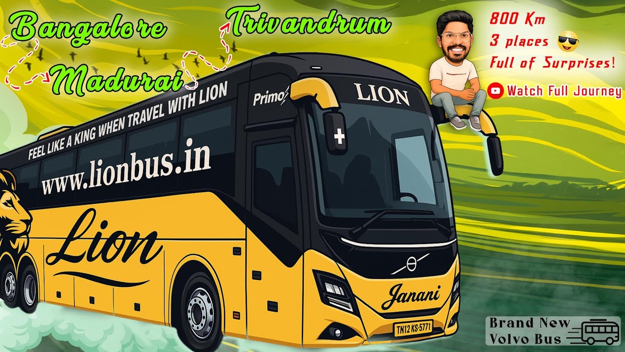 💥700+ KMs 3 States Journey 🤩| Lion Travels Volvo 9600 Sleeper bus | Arvi TraVlog | Vlog - 270