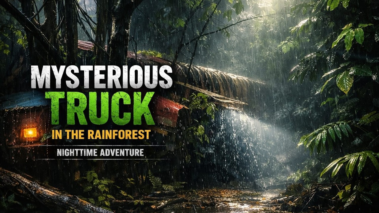 Mysterious Truck Found in the Rainforest 🌧️ (LIVE Night Jungle Adventure)