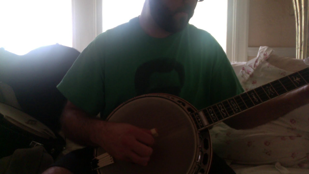 Flathead banjo (Gold star) with Renaissance head