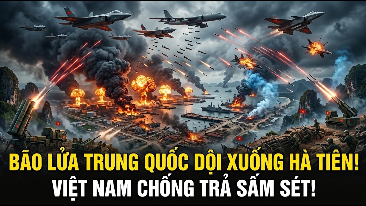 Đại Chiến ĐƯỜNG VƯỢT BIỂN HÀ TIÊN - 1 Triệu Quân TRUNG QUỐC Đối Đầu Quân Khu 9 VIỆT NAM