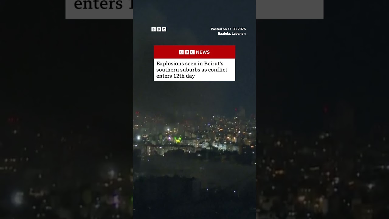 Explosions in Beirut as Israel war with Hezbollah enters 12th day. #BBCNews