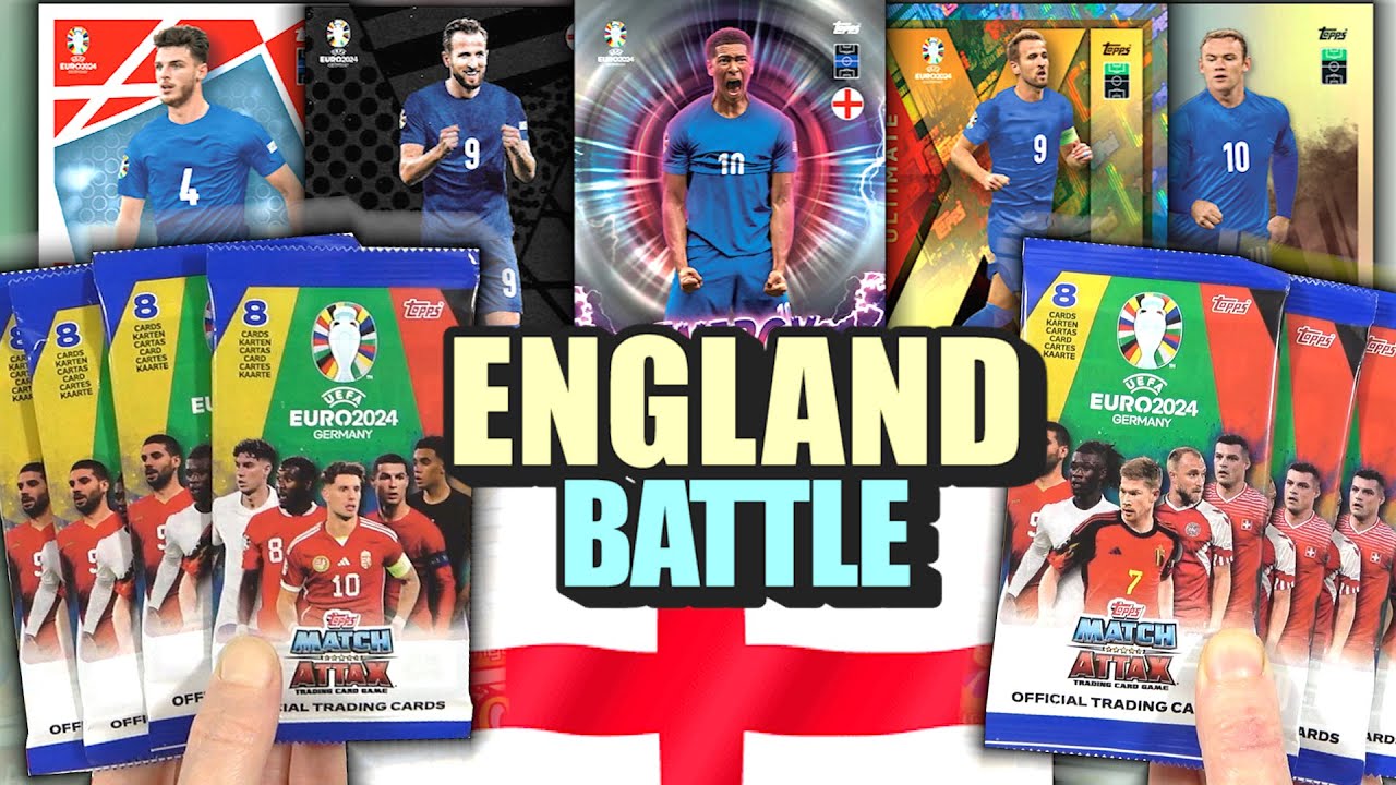 MATCH ATTAX EURO 2024 PACK BATTLE OPENING | Who Can Find The Most England Cards | MR VS MRS