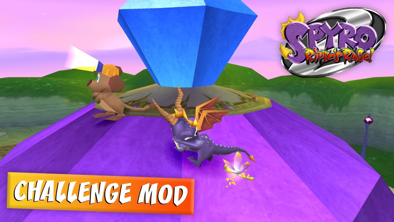 CrystalFissure Streams the Spyro 2 CHALLENGE MODE Mod!