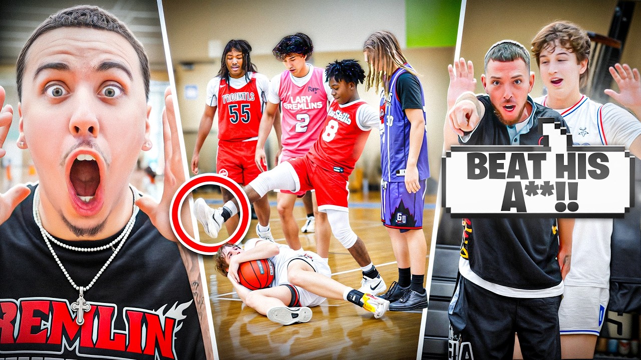 THIS AAU TEAM TRIED TO KICK MY PLAYER IN THE FACE&hellip;