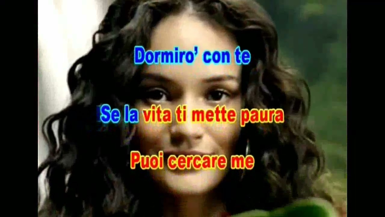 STASERA  DORMIRO' CON TE_Sandro  Giacobbe   KARAOKE  videokaraokemania