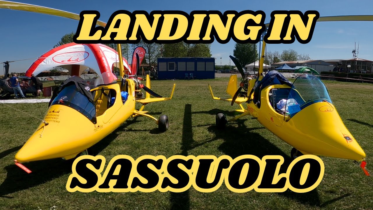 Gyrocopter - Autogiro ELA07 - Atterraggio a Sassuolo (Modena) - Emilia Fly Meeting 2024