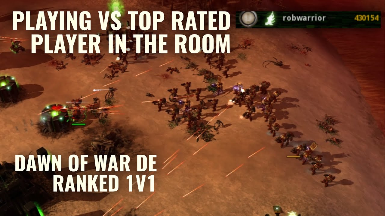Dawn of War DE: Space Marines vs Necrons – VS the Highest Rated Player in the Room! (No Commentary)
