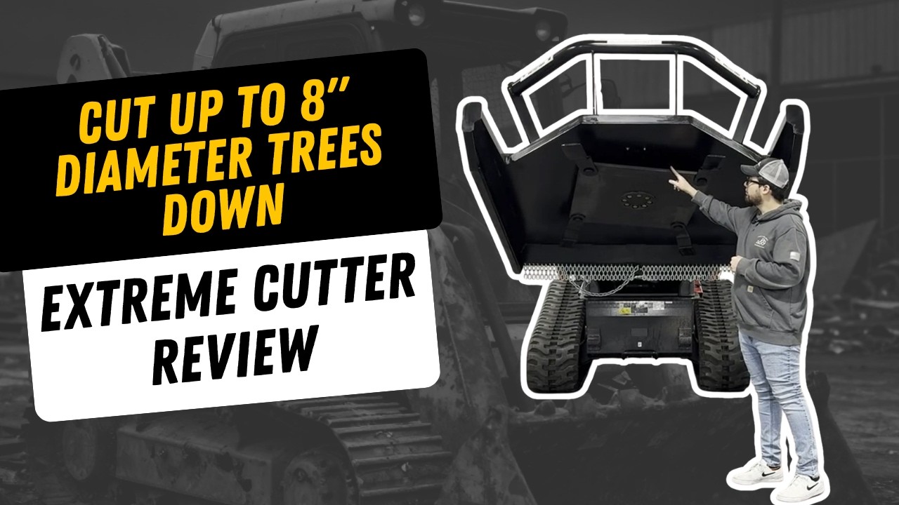 Blue Diamond Brush Cutter Review | Extreme Duty Open Front Skid Steer Brush Cutter Demo