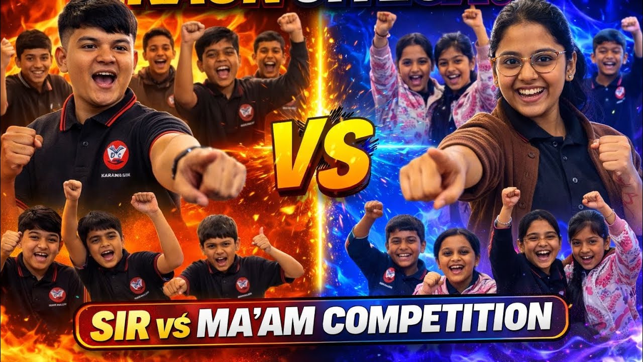 Students ne vote kiya 🗳️ | sir 🧑‍🏫 vs ma’am 👩🏻‍🏫 