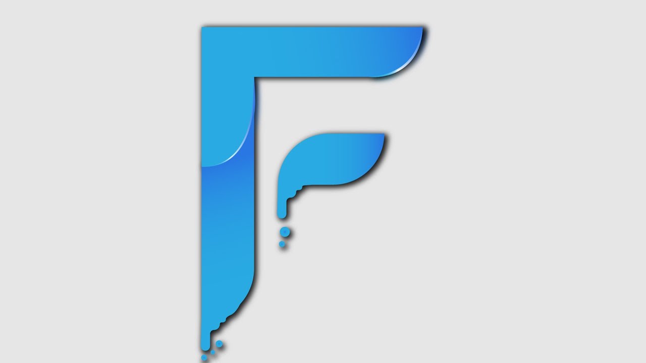 How to Make Custom Letter F Logo | Illustrator