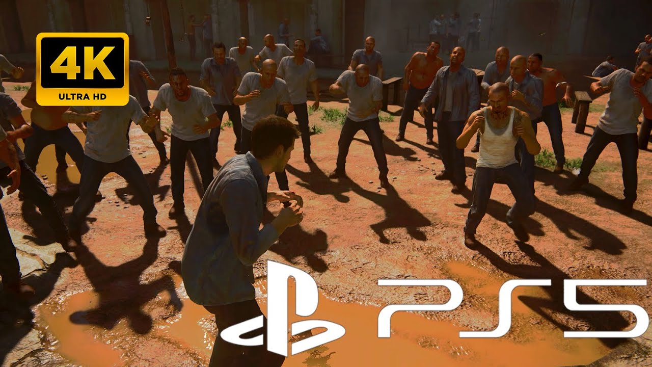 Pelea En Prisión De Panamá (PS5) Uncharted 4: A Thief's End Remastered [4K] [60FPS] [HDR]