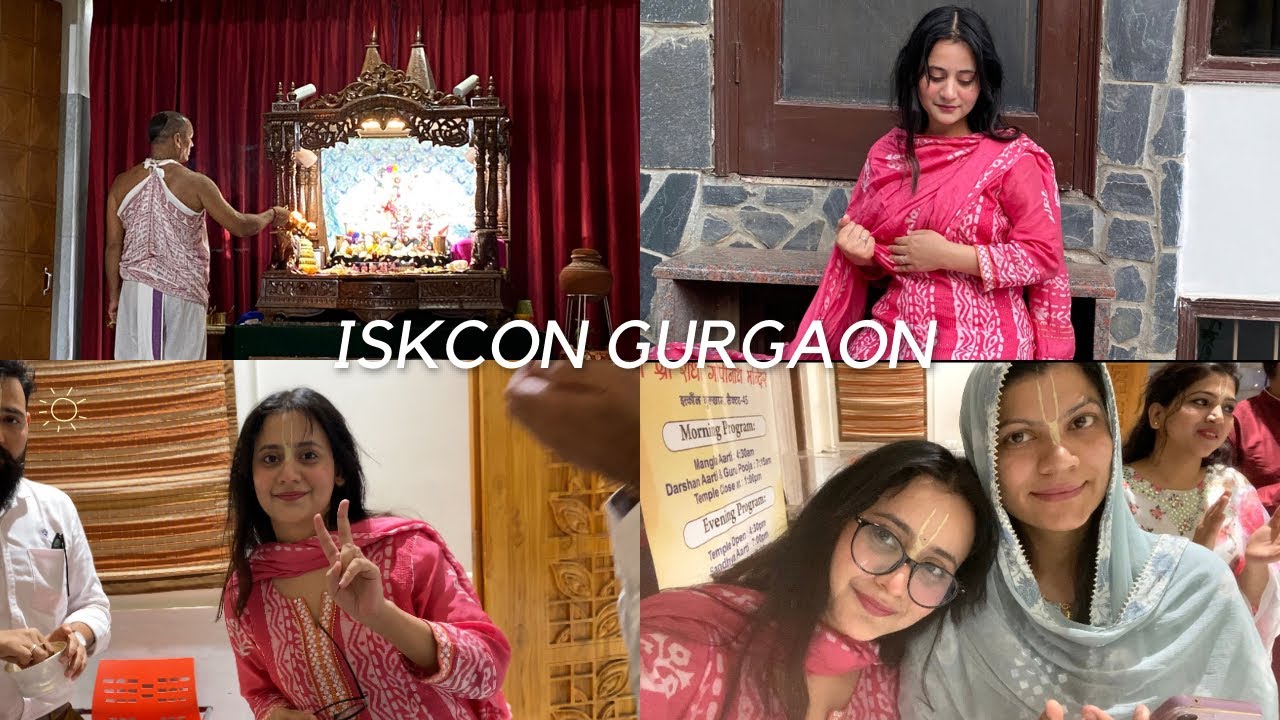 Visiting ISKCON Gurgaon ✨ My First Time Wearing Traditional Dress | Sector 45  #vlog