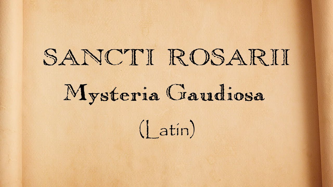 Rosário em Latim - Misterios Gozosos
