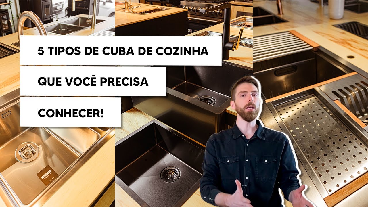 Cubas de cozinha! 5 tipos de cuba que voc&ecirc; precisa conhecer!
