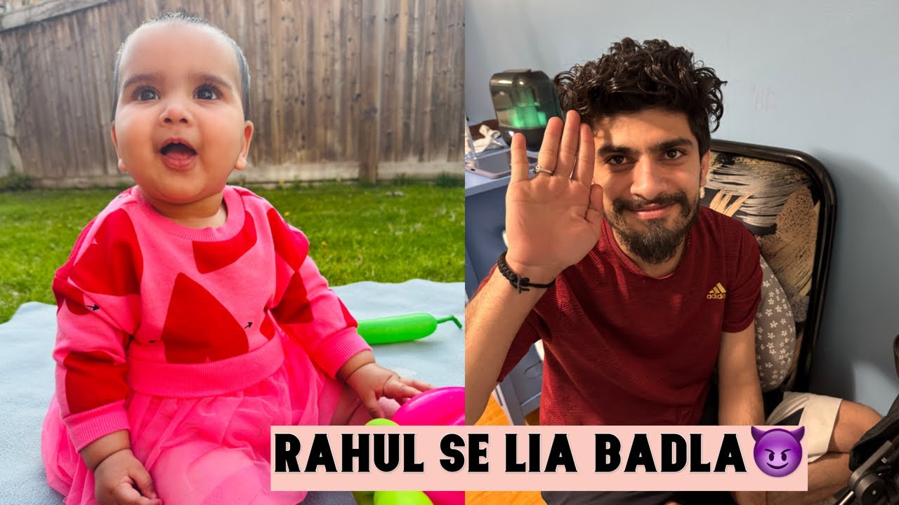 Hazu ka vaccination day😥| Rahul se le lia badla😈| Mzak ban gaya rahul ka👻| Life in Canada🇨🇦